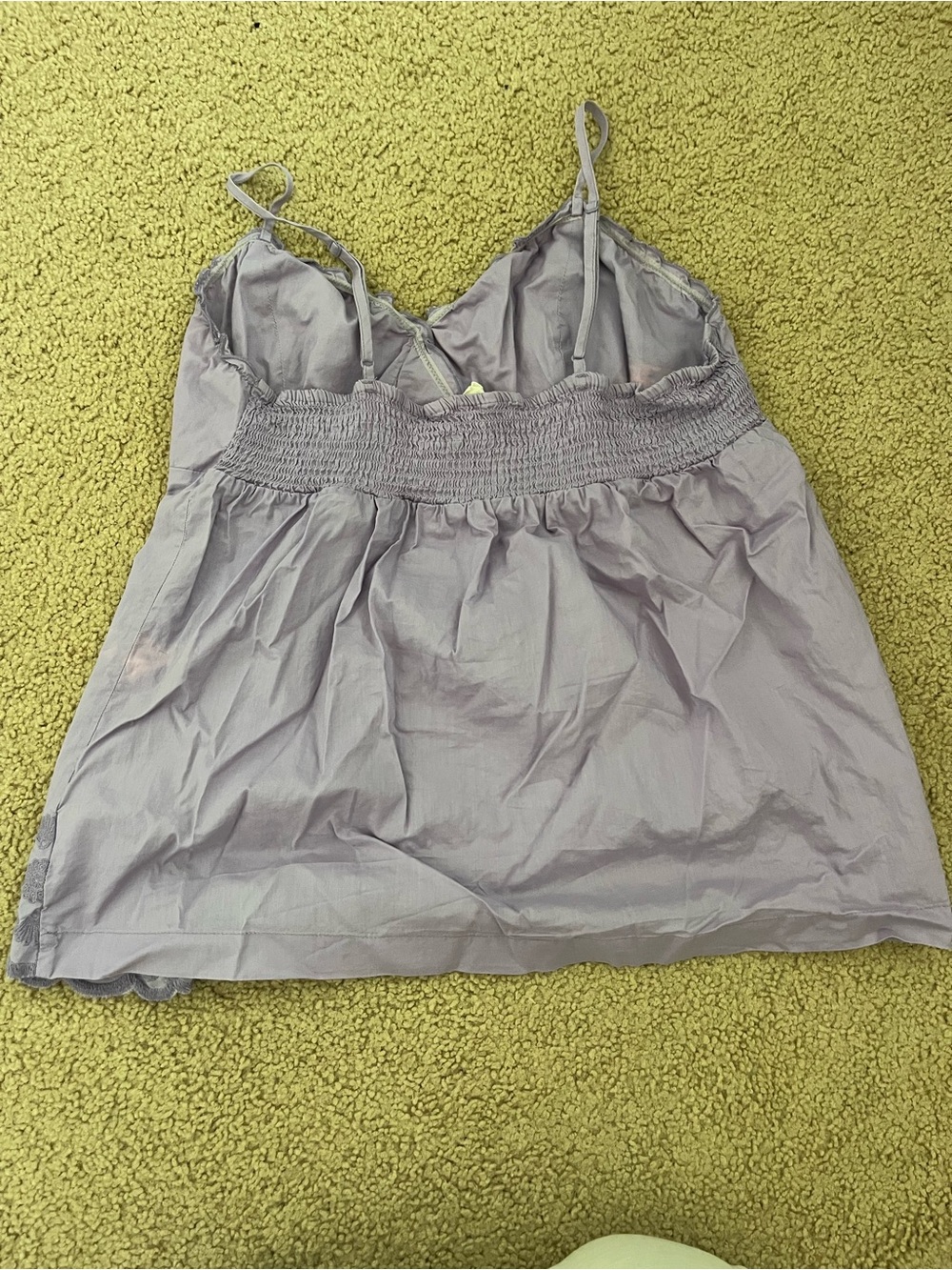 Lavender Embroidered Floral Patterned Babydoll Camisole Top - Picture 3 of 6